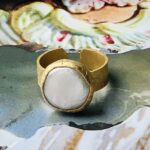 Ring verguld met zoetwaterparel