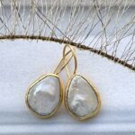 parel gold plated earring