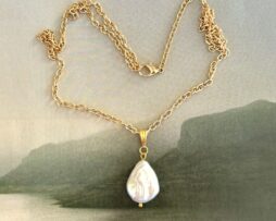 parel ketting verguld