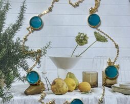 ketting verguld cats eye