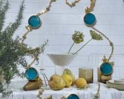 ketting verguld cats eye